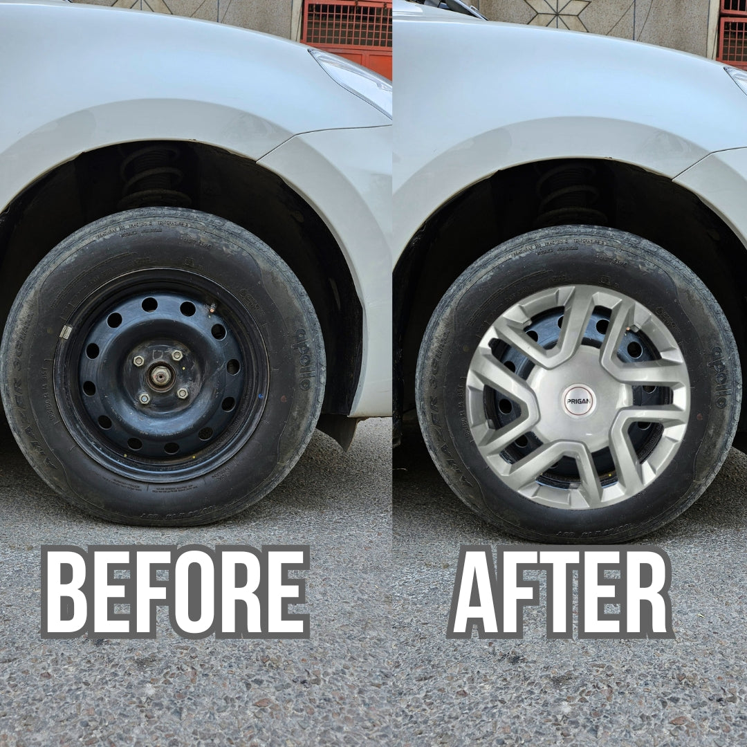 PRIGAN BREZZA 16 INCH SILVER WHEEL COVER (Set of 4) AVAILABLE IN 16 INCH