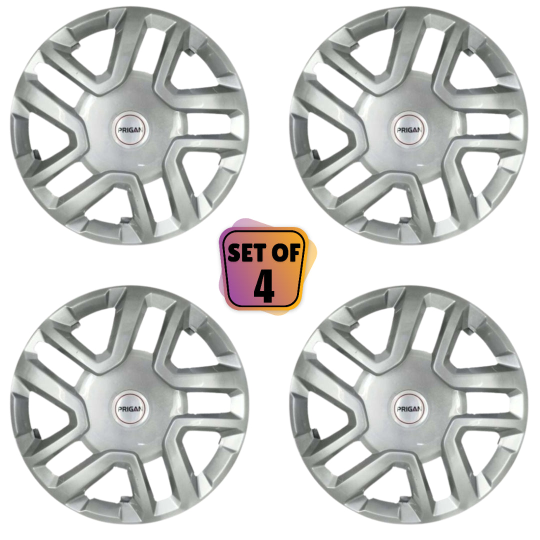 PRIGAN BREZZA 16 INCH SILVER WHEEL COVER (Set of 4) AVAILABLE IN 16 INCH