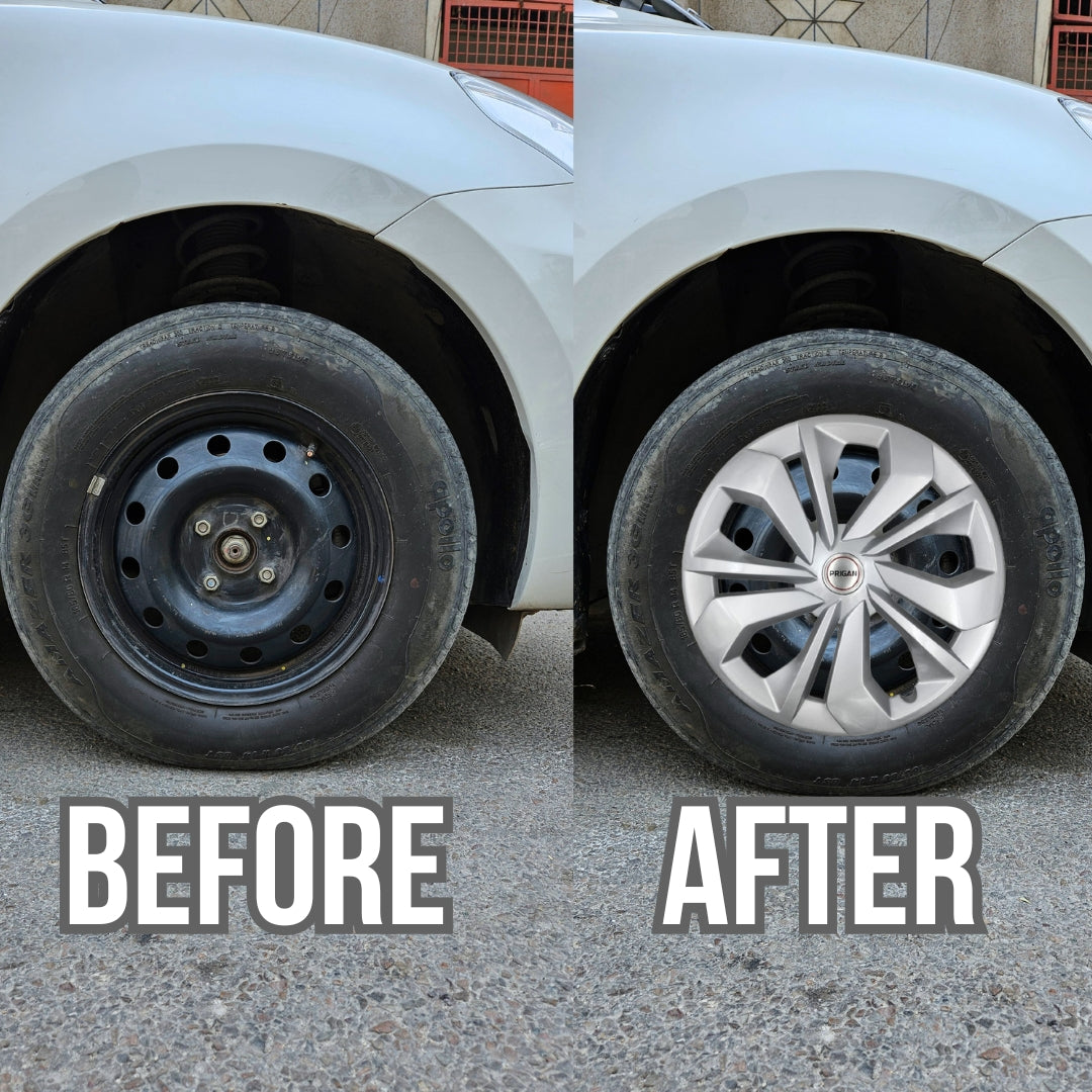 PRIGAN FRONX 16 INCH SILVER WHEEL COVER (Set of 4) AVAILABLE IN 16 INCH