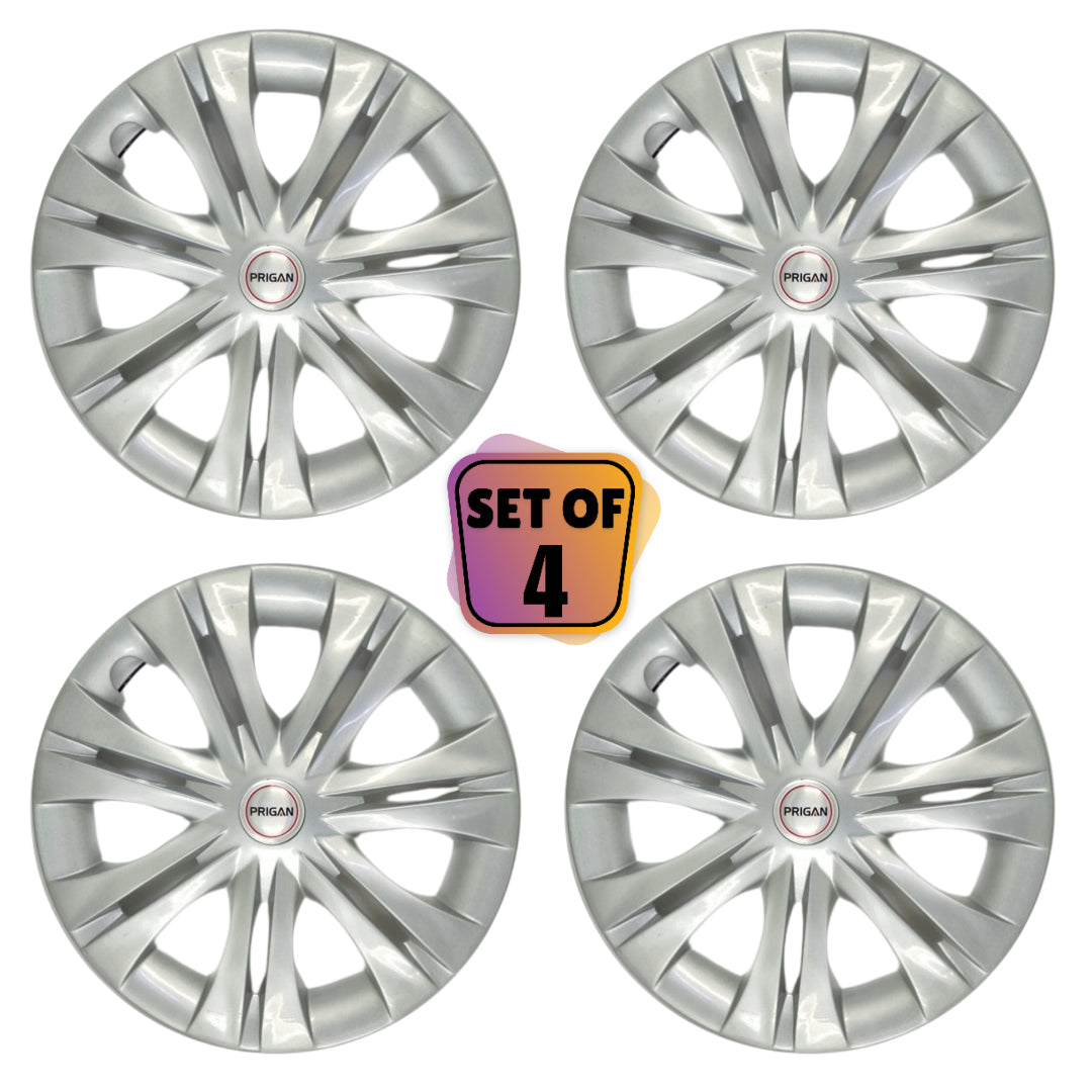 PRIGAN INNOVA 15 INCH SILVER WHEEL COVER (Set of 4) AVAILABLE IN 15 INCH