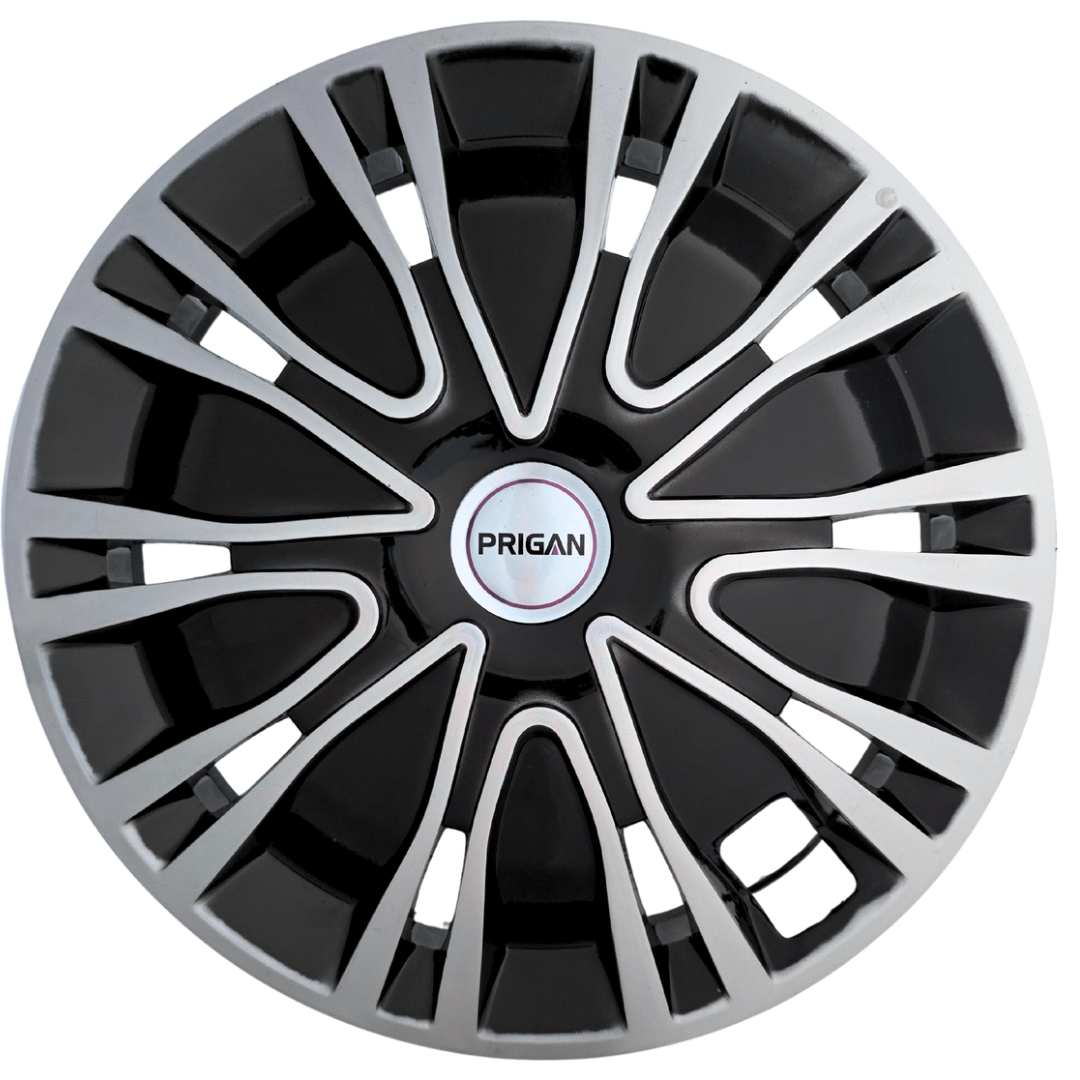 PRIGAN DRIVE BLACK SILVER WHEEL COVER (Set of 4) AVAILABLE IN 13,14,15,16 INCH