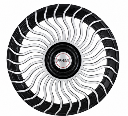 PRIGAN VENOM SILVER BLACK WHEEL COVER  (Set of 4)  AVAILABLE IN 13,14,15 INCH