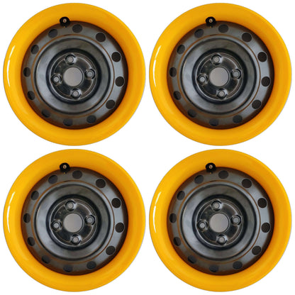 PRIGAN TRIM 16 INCH YELLOW WHEEL COVER  (Set of 4)  AVAILABLE IN 16 INCH