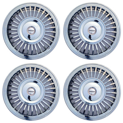 PRIGAN VINTAGE CHROME WHEEL COVER  (Set of 4)  AVAILABLE IN 13,14 INCH