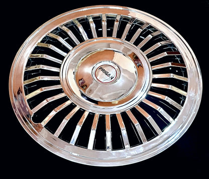 PRIGAN VINTAGE CHROME WHEEL COVER  (Set of 4)  AVAILABLE IN 13,14 INCH