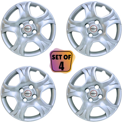 PRIGAN ECOSPORT BOLT FITTING 15 INCH SILVER WHEEL COVER  (Set of 4)  AVAILABLE IN 15 INCH (ONLY FOR ECOSPORT)