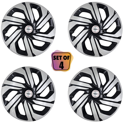 PRIGAN VICTORIS 17 INCH SILVER BLACK WHEEL COVER  (Set of 4)  AVAILABLE IN 17 INCH