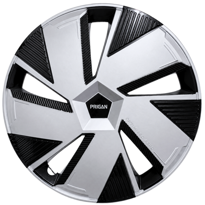 PRIGAN BE-EV / THAR T2 18 INCH SILVER BLACK WHEEL COVER SPECIALLY DESIGNED FOR 18 INCH STEEL RIMS (LIMITED STOCK)