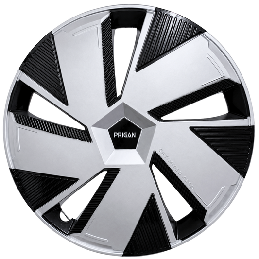 PRIGAN BE-EV / THAR T2 18 INCH SILVER BLACK WHEEL COVER SPECIALLY DESIGNED FOR 18 INCH STEEL RIMS (LIMITED STOCK)