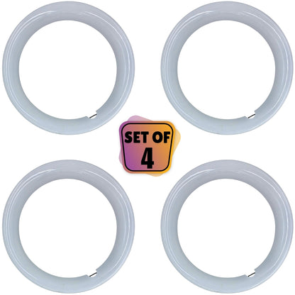 PRIGAN TRIM WHITE WHEEL COVER  (Set of 4)  AVAILABLE IN 12,13,14,15,16 INCH