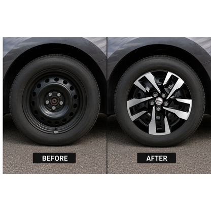 PRIGAN THAR OE T3 18 INCH SILVER BLACK WHEEL COVER SPECIALLY DESIGNED FOR 18 INCH STEEL RIMS (LIMITED STOCK)