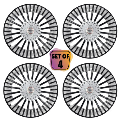 PRIGAN ACURA SILVER BLACK WHEEL COVER  (Set of 4)  AVAILABLE IN 14,15 INCH