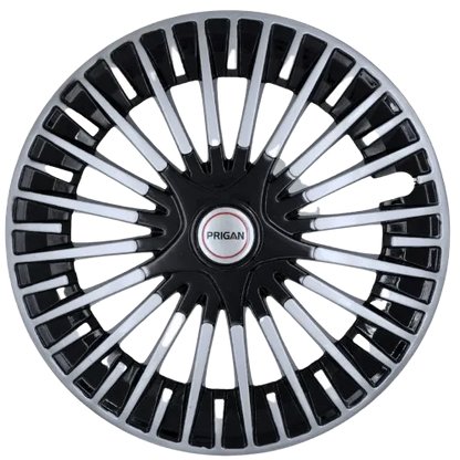 PRIGAN ACURA BLACK SILVER WHEEL COVER  (Set of 4)  AVAILABLE IN 14,15 INCH