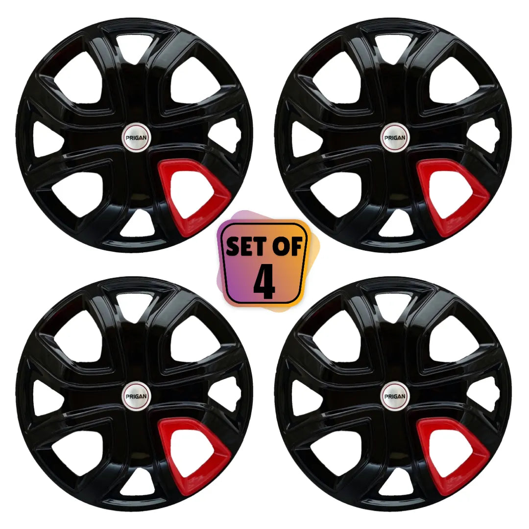 PRIGAN ALTROZ ONE BOX RED WHEEL COVER  (Set of 4)  AVAILABLE IN 14,16 INCH