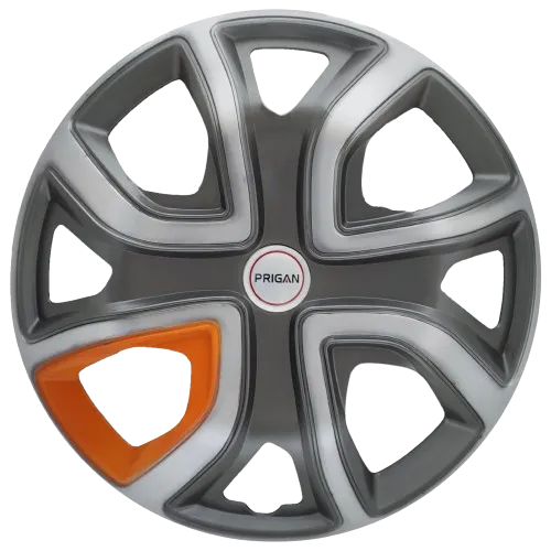 PRIGAN ALTROZ 14 INCH GREY SILVER ORANGE 14 WHEEL COVER  (Set of 4)  AVAILABLE IN 14 INCH