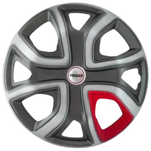 PRIGAN ALTROZ 14 INCH GREY SILVER RED 14 WHEEL COVER  (Set of 4)  AVAILABLE IN 14 INCH