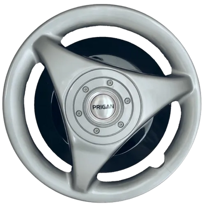 PRIGAN ATR 13 WHEEL SILVER BLACK COVER  (Set of 4)  AVAILABLE IN 13 INCH