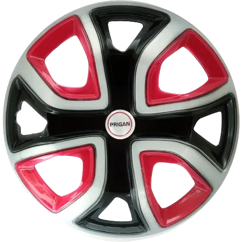 PRIGAN ALTROZ 14 INCH SILVER BLACK RED WHEEL COVER  (Set of 4)  AVAILABLE IN 14 INCH