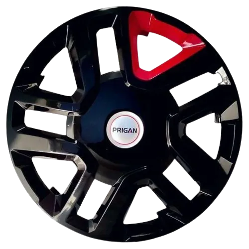 PRIGAN BREZZA 16 INCH ONE BOX RED WHEEL COVER  (Set of 4)  AVAILABLE IN 16 INCH