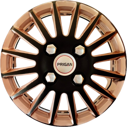 PRIGAN CAMRY BLACK COPPER WHEEL COVER  (Set of 4)  AVAILABLE IN 12,13,14,15,16 INCH