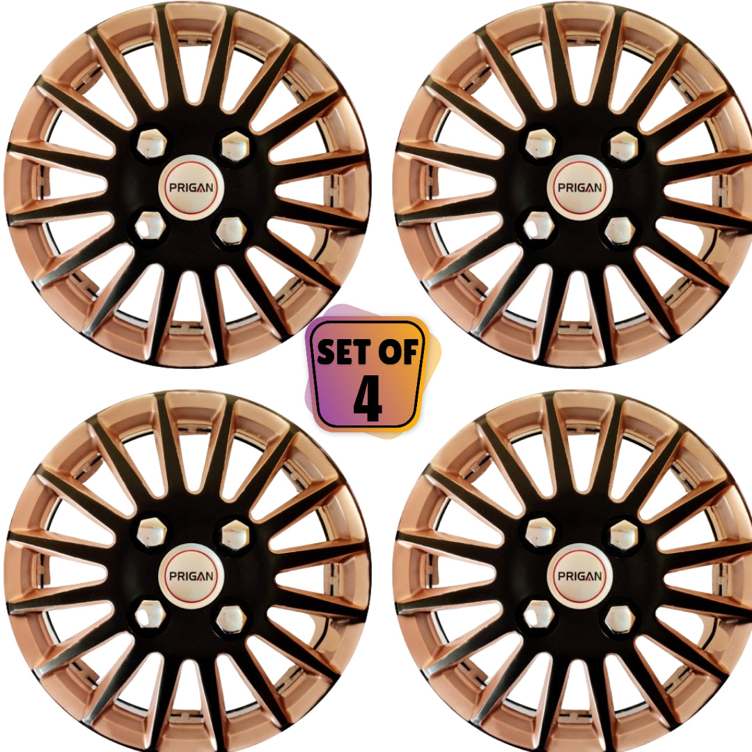 PRIGAN CAMRY BLACK COPPER WHEEL COVER  (Set of 4)  AVAILABLE IN 12,13,14,15,16 INCH