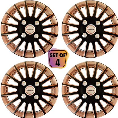 PRIGAN CAMRY BLACK COPPER WHEEL COVER  (Set of 4)  AVAILABLE IN 12,13,14,15,16 INCH