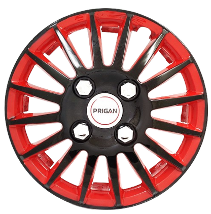 PRIGAN CAMRY BLACK RED WHEEL COVER  (Set of 4)  AVAILABLE IN 12,13,14,15,16  INCH