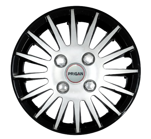 PRIGAN CAMRY BLACK SILVER WHEEL COVER  (Set of 4)  AVAILABLE IN 12,13,14,15,16 INCH