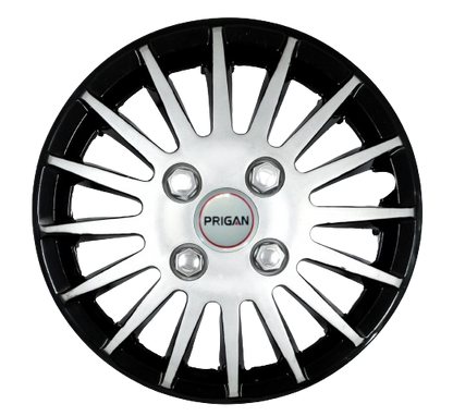 PRIGAN CAMRY BLACK SILVER WHEEL COVER  (Set of 4)  AVAILABLE IN 12,13,14,15,16 INCH