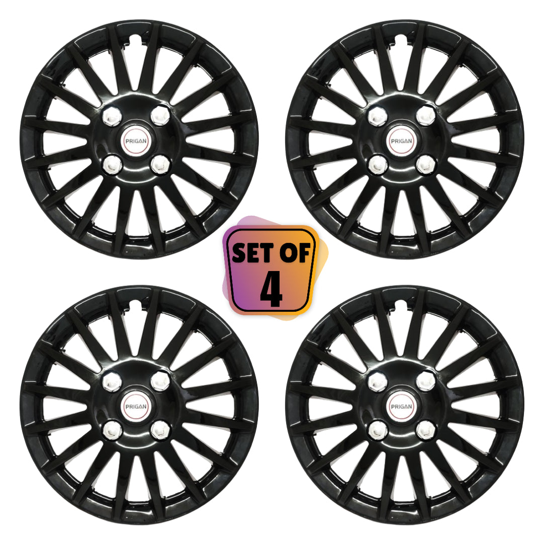 PRIGAN CAMRY BLACK WHEEL COVER  (Set of 4)  AVAILABLE IN 12,13,14,15,16 INCH