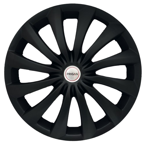 PRIGAN DZIRE TYPE 3 MATTE BLACK WHEEL COVER  (Set of 4)  AVAILABLE IN 14 INCH