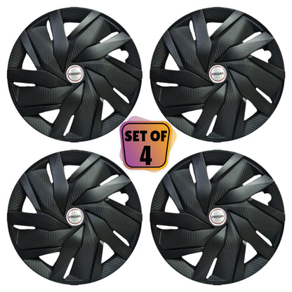 PRIGAN EAGLE BLACK WHEEL COVER  (Set of 4)  AVAILABLE IN 12,13,14,15 INCH