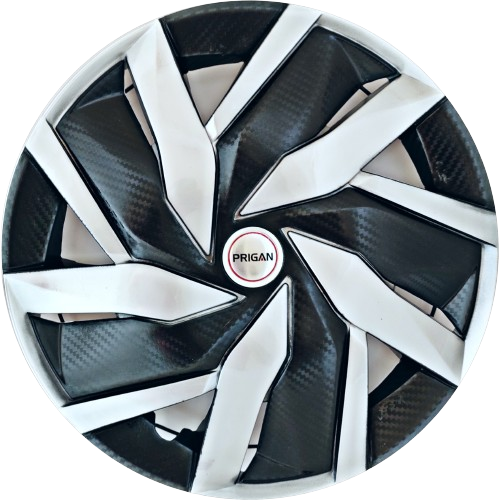 PRIGAN EAGLE BLACK-SILVER WHEEL COVER  (Set of 4)  AVAILABLE IN 12,13,14,15 INCH