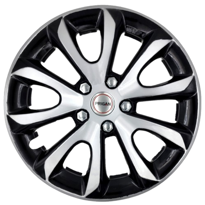 PRIGAN NEW GRAND VITARA 17 INCH SILVER BLACK WHEEL COVER  (Set of 4)  AVAILABLE IN 17 INCH