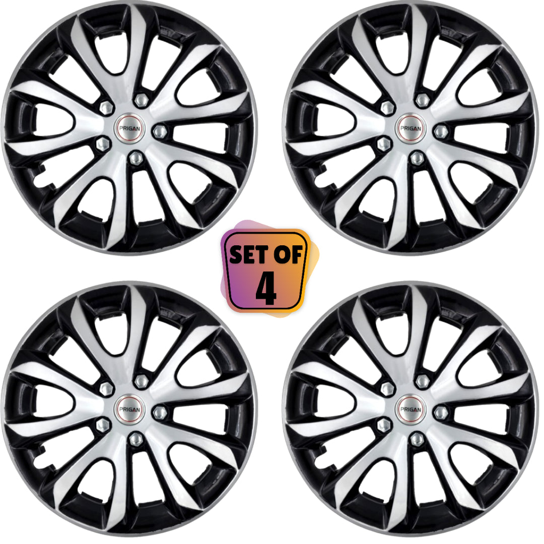 PRIGAN NEW GRAND VITARA 17 INCH SILVER BLACK WHEEL COVER  (Set of 4)  AVAILABLE IN 17 INCH