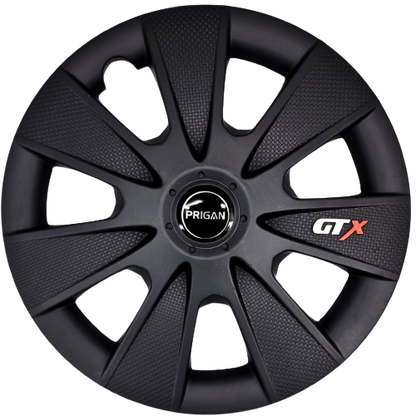 PRIGAN GTX BLACK WHEEL COVER  (Set of 4)  AVAILABLE IN 12,13,14,15,16  INCH