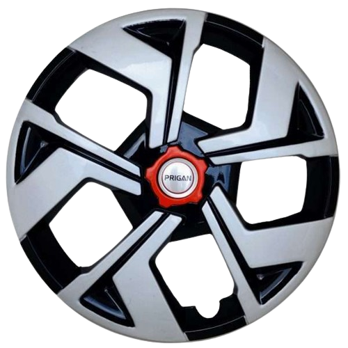 PRIGAN HAWK INCH BLACK SILVER WHEEL COVER  (Set of 4)  AVAILABLE IN 13,14 INCH