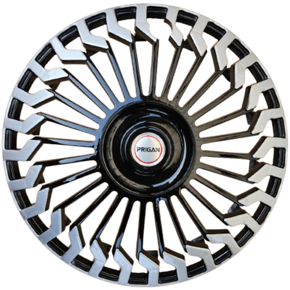 Prigan PRIGAN HUNTER BLACK SILVER WHEEL COVER (Set of 4) AVAILABLE IN 13,14,1 ...