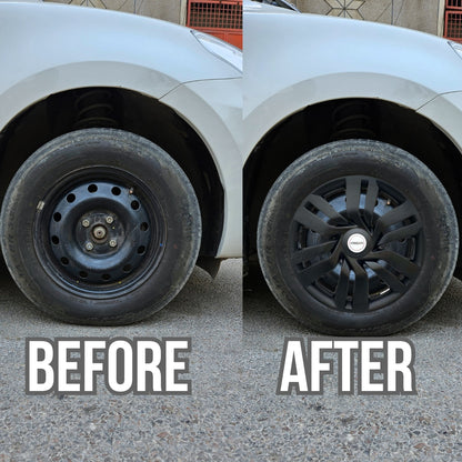 PRIGAN I-DTEC 15 INCH BLACK WHEEL COVER  (Set of 4)  AVAILABLE IN 15 INCH