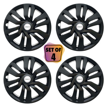 PRIGAN I-DTEC 15 INCH BLACK WHEEL COVER  (Set of 4)  AVAILABLE IN 15 INCH