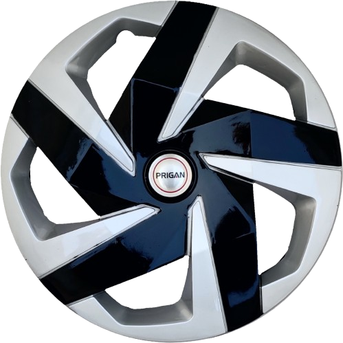 PRIGAN MAGNITE 16 INCH SILVER BLACK WHEEL COVER  (Set of 4)  AVAILABLE IN 16 INCH