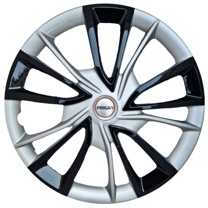 PRIGAN NEW XUV 700 17 INCH SILVER BLACK WHEEL COVER  (Set of 4)  AVAILABLE IN 17 INCH