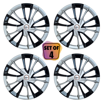 PRIGAN NEW XUV 700 17 INCH SILVER BLACK WHEEL COVER  (Set of 4)  AVAILABLE IN 17 INCH