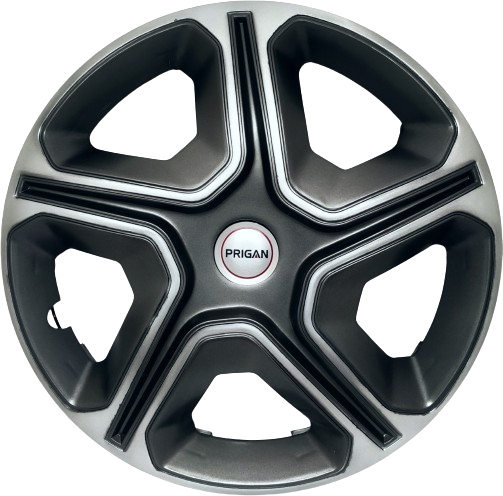 PRIGAN NEXON GREY SILVER WHEEL COVER  (Set of 4)  AVAILABLE IN 12,13,14,15,16  INCH