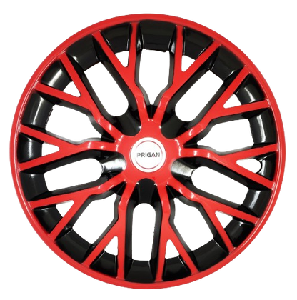 PRIGAN PHANTOM RED BLACK WHEEL COVER  (Set of 4)  AVAILABLE IN 12,13,14,15,16  INCH