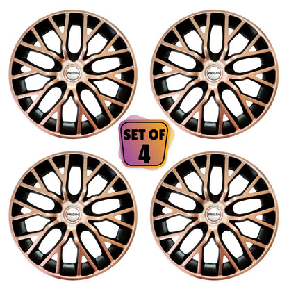 PRIGAN PHANTOM COPPER BLACK WHEEL COVER  (Set of 4)  AVAILABLE IN 12,13,14,15,16  INCH