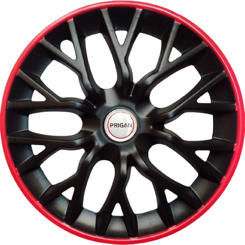 PRIGAN PHANTOM-GT RED BLACK WHEEL COVER  (Set of 4)  AVAILABLE IN 12,13,14,15,16  INCH