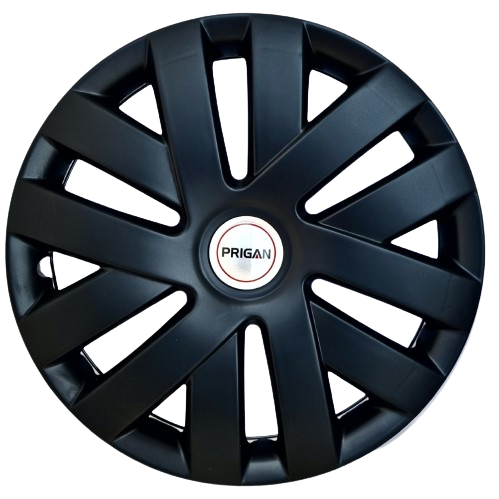 PRIGAN POLO 15 INCH BLACK WHEEL COVER  (Set of 4)  AVAILABLE IN 15 INCH