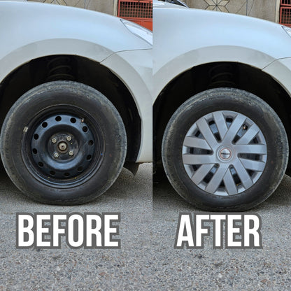 PRIGAN POLO 15 INCH SILVER WHEEL COVER  (Set of 4)  AVAILABLE IN 15 INCH