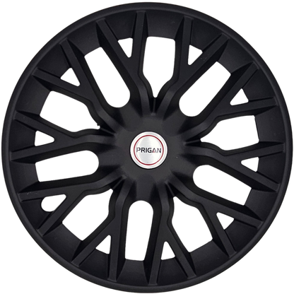 PRIGAN PHANTOM MATTE BLACK WHEEL COVER  (Set of 4)  AVAILABLE IN 12,13,14,15,16  INCH